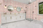 Les Touches Pink Wallpaper - Brunschwig & Fils