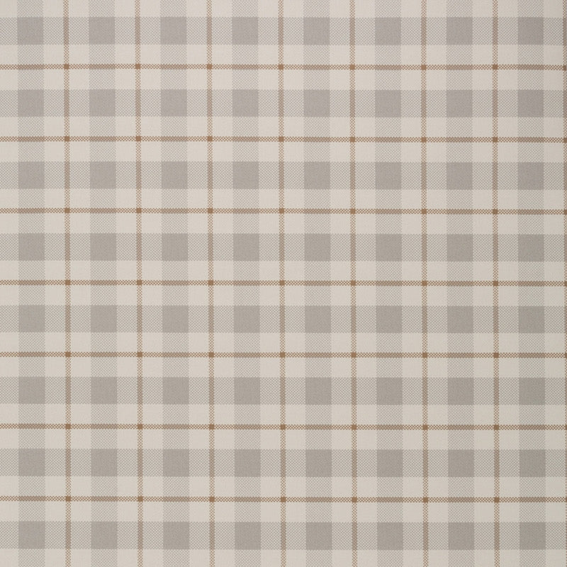 Brunschwig Plaid Dove/Mocha Wallpaper - Brunschwig & Fils