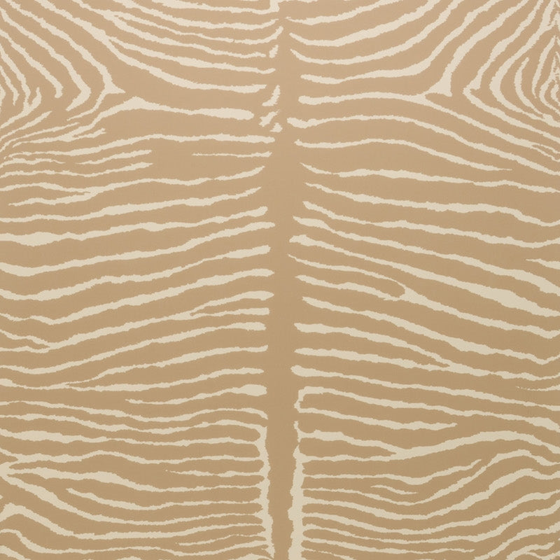 Le Zebre Beige Wallpaper - Brunschwig & Fils