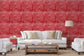 Le Zebre Red Wallpaper - Brunschwig & Fils