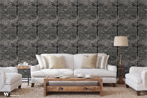 Le Zebre Black Wallpaper - Brunschwig & Fils