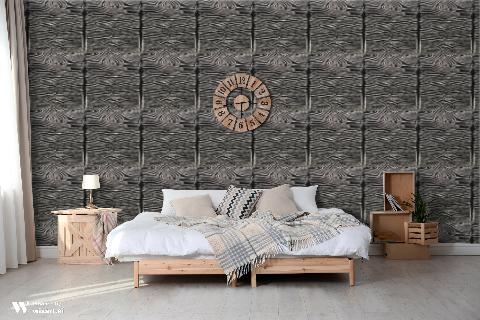 Le Zebre Black Wallpaper - Brunschwig & Fils