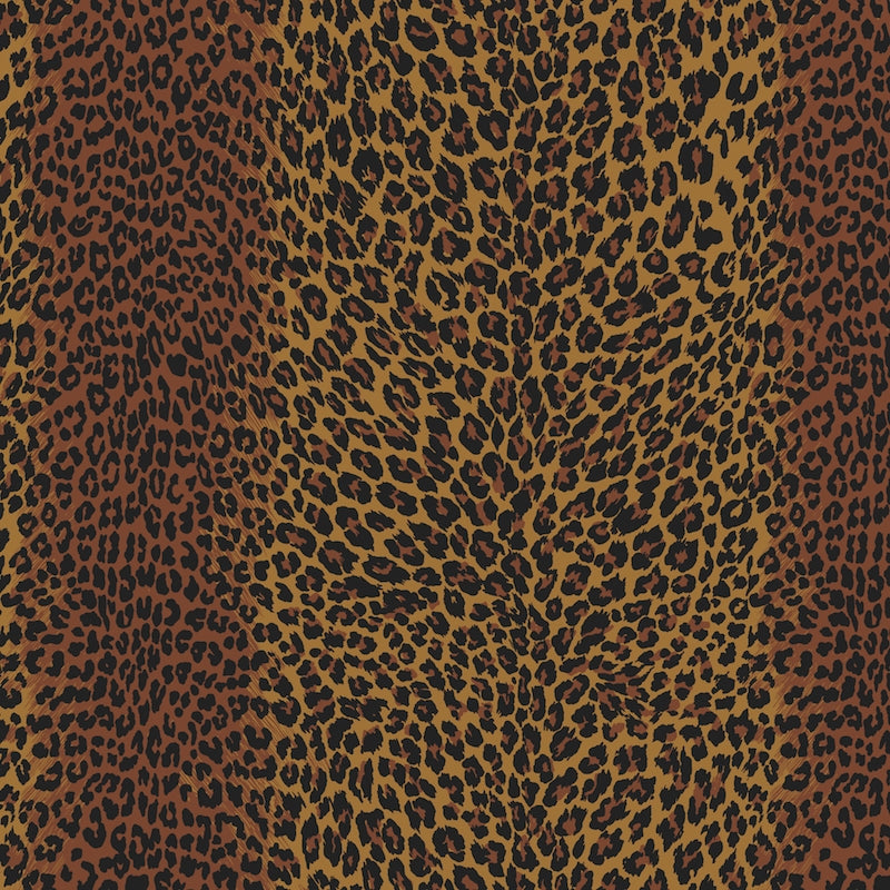 Leopard Chocolate Wallpaper - Brunschwig & Fils