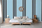 Rayure Lione Ciel Wallpaper - Brunschwig & Fils