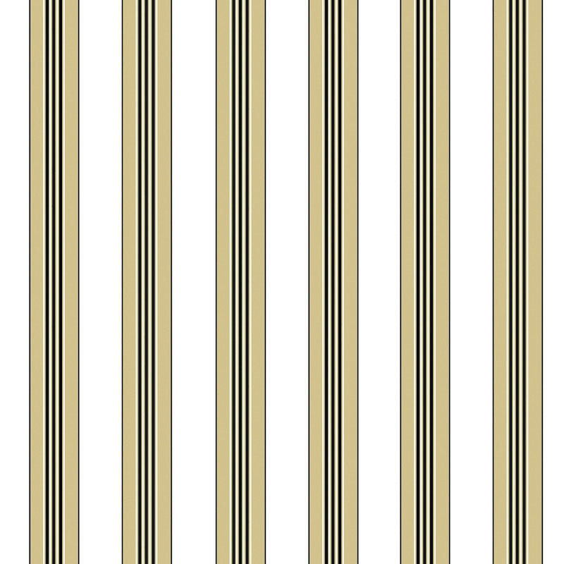 Rayure Lione Beige Wallpaper - Brunschwig & Fils