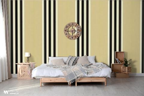 Rayure Lione Beige Wallpaper - Brunschwig & Fils