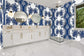 Coppelia Blue Wallpaper - Brunschwig & Fils