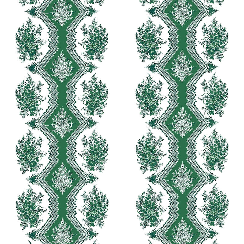 Coppelia Emerald Wallpaper - Brunschwig & Fils