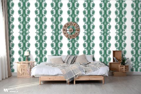 Coppelia Emerald Wallpaper - Brunschwig & Fils