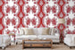 Coppelia Red Wallpaper - Brunschwig & Fils