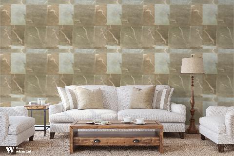 Etsu Nickel Wallpaper - Brunschwig & Fils