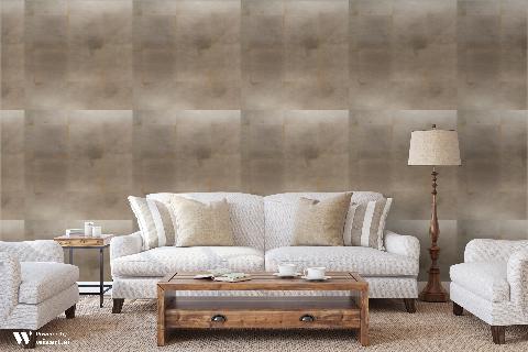 Kiko Silver Wallpaper - Brunschwig & Fils