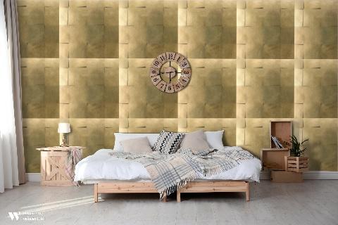 Kiko Bronze Wallpaper - Brunschwig & Fils