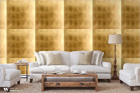 Satoru Gold Wallpaper - Brunschwig & Fils