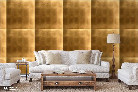 Satoru Gold/Copper Wallpaper - Brunschwig & Fils