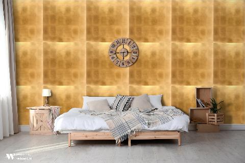 Satoru Antique Gold Wallpaper - Brunschwig & Fils