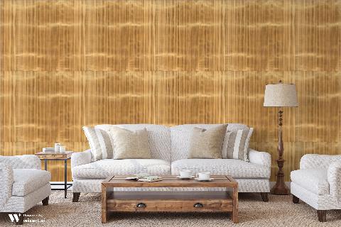 Taki Gold Wallpaper - Brunschwig & Fils