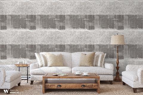 Mai Silver Wallpaper - Brunschwig & Fils