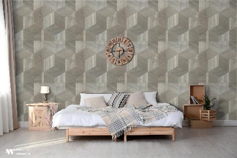 Seki Zinc Wallpaper - Brunschwig & Fils