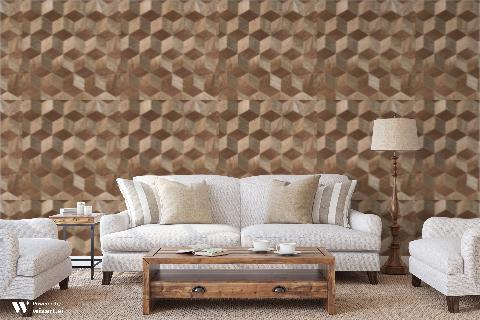 Seki Sepia Wallpaper - Brunschwig & Fils