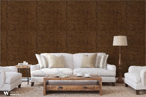 Ino Brown Gold Wallpaper - Brunschwig & Fils