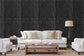 Ino Black Silver Wallpaper - Brunschwig & Fils