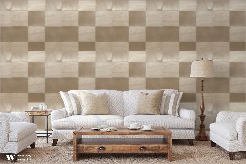 Ryo Pewter Wallpaper - Brunschwig & Fils