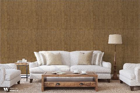 Tosa Chestnut Wallpaper - Brunschwig & Fils