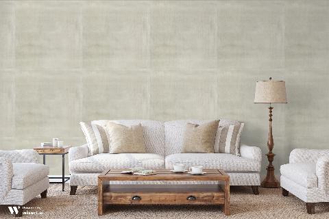 Hiroto Silver Wallpaper - Brunschwig & Fils