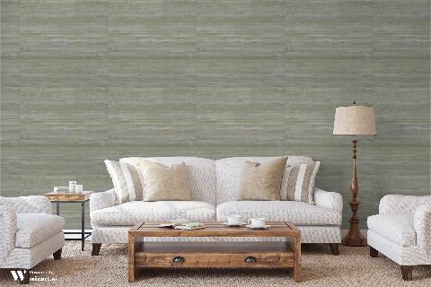 Kochi Pewter Wallpaper - Brunschwig & Fils