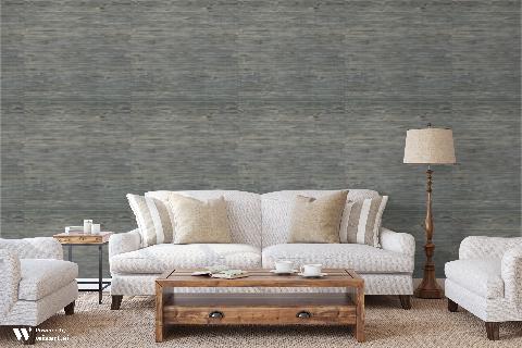 Kochi Charcoal Wallpaper - Brunschwig & Fils