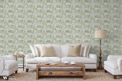 Lodi Garden Grey Wallpaper - Brunschwig & Fils