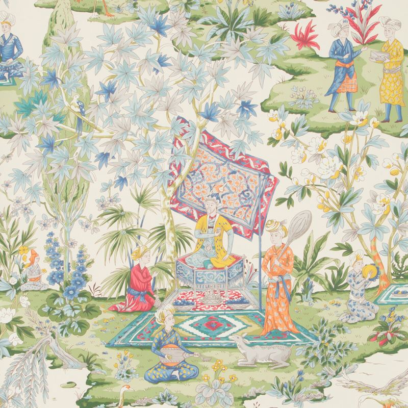 Lodi Garden Ivory Wallpaper - Brunschwig & Fils