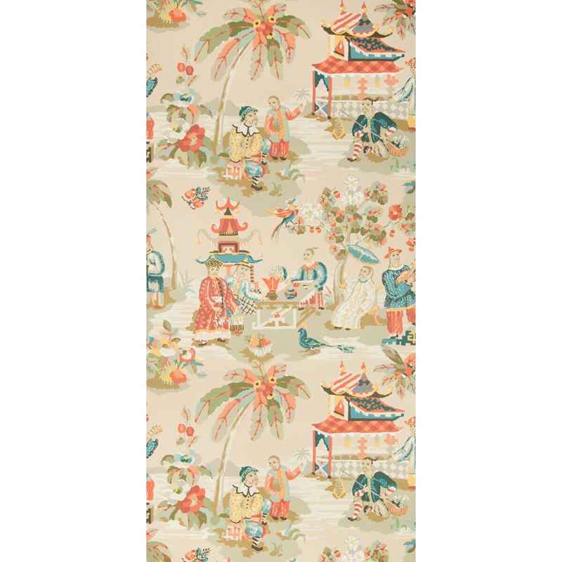 Xian Vanilla Wallpaper - Brunschwig & Fils