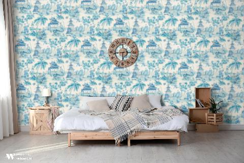 Xian Porcelain Wallpaper - Brunschwig & Fils