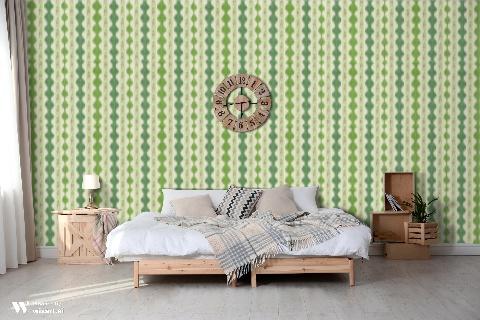 Avera Aloe/Fern Wallpaper - Brunschwig & Fils