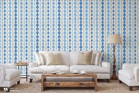 Avera Canton/Sky Wallpaper - Brunschwig & Fils