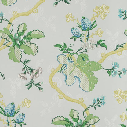 Fabriano Green Wallpaper - Brunschwig & Fils