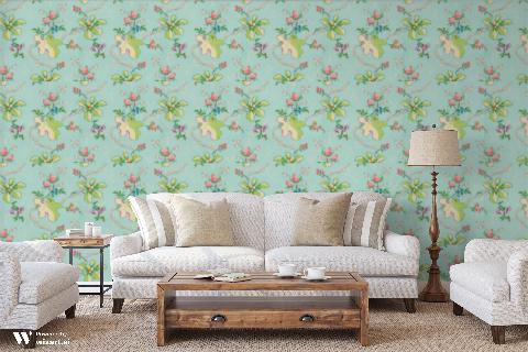 Fabriano Aqua Wallpaper - Brunschwig & Fils