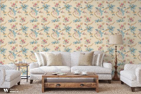 Fabriano Cream Wallpaper - Brunschwig & Fils