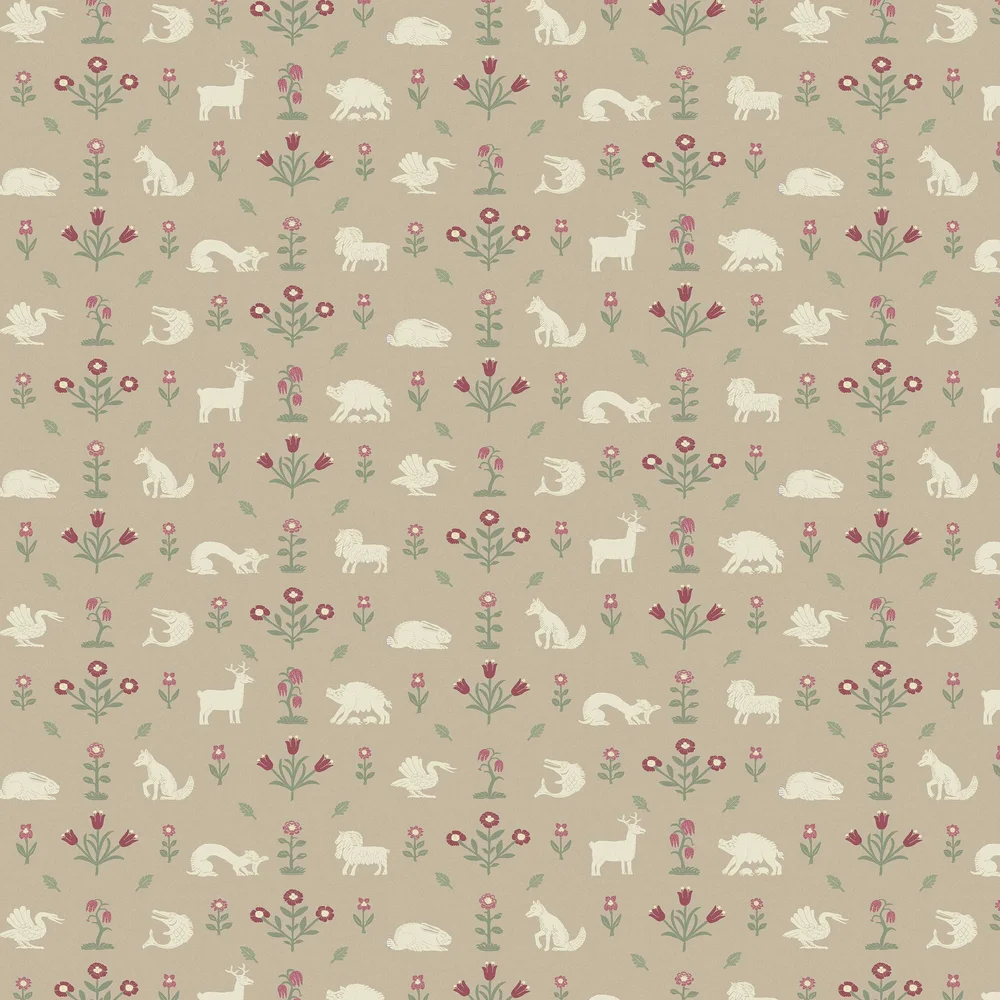 Pargetting Wallpaper - Heavenly Beige - Petronella Hall