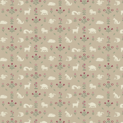 Pargetting Wallpaper - Heavenly Beige - Petronella Hall