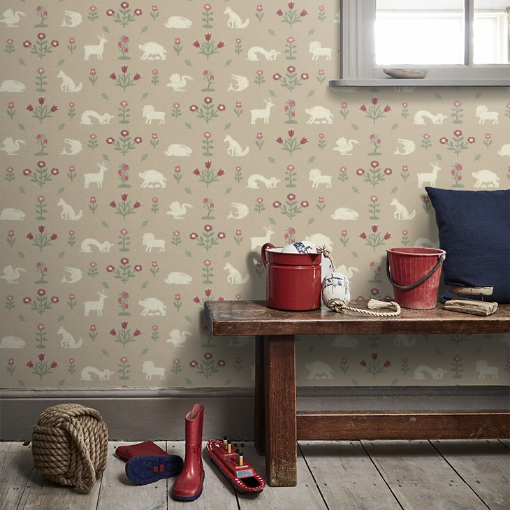 Pargetting Wallpaper - Heavenly Beige - Petronella Hall