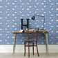 Pargeting Wallpaper - Blue - Petronella Hall