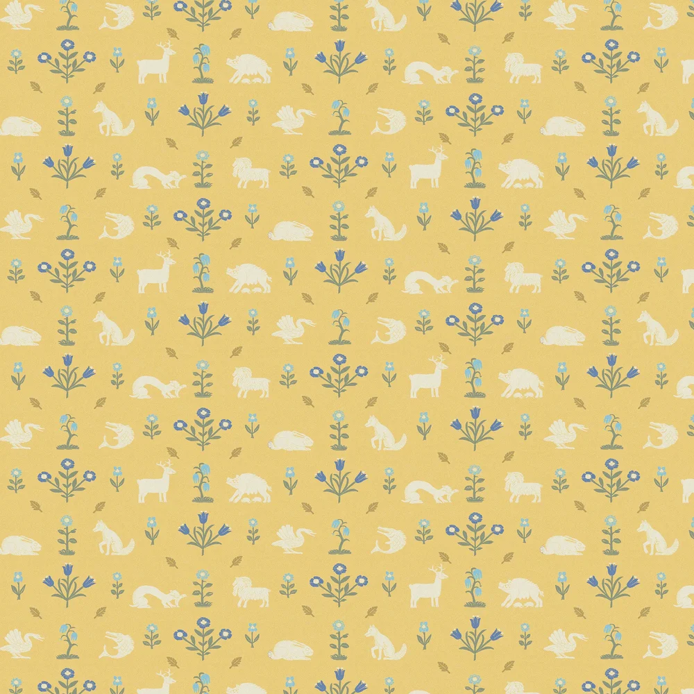 Pargeting Wallpaper - Savanah Yellow - Petronella Hall