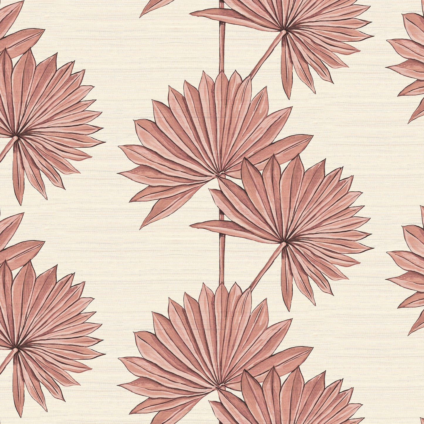 Palmetto Wallpaper - Pink - Wear The Walls