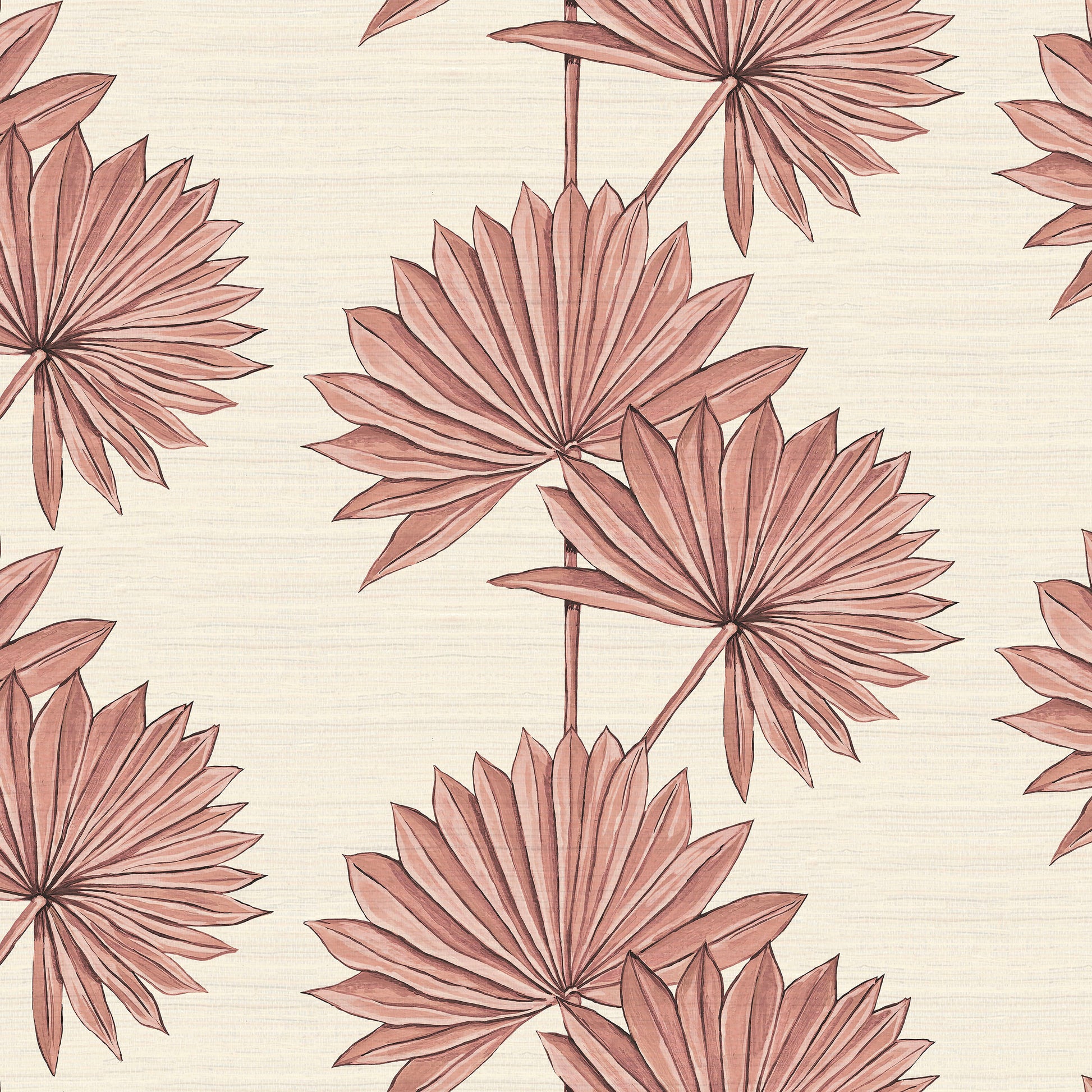 Palmetto Wallpaper - Pink - Wear The Walls