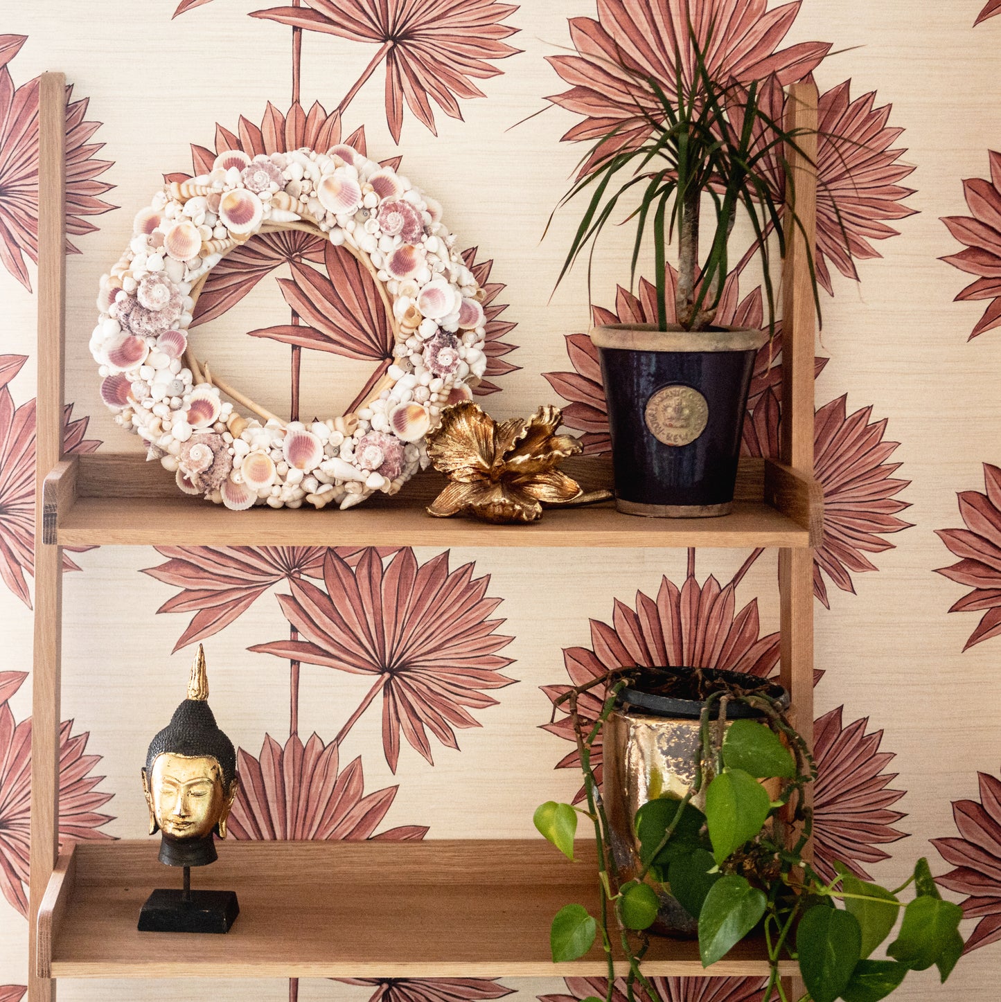 Palmetto Wallpaper - Pink - Wear The Walls