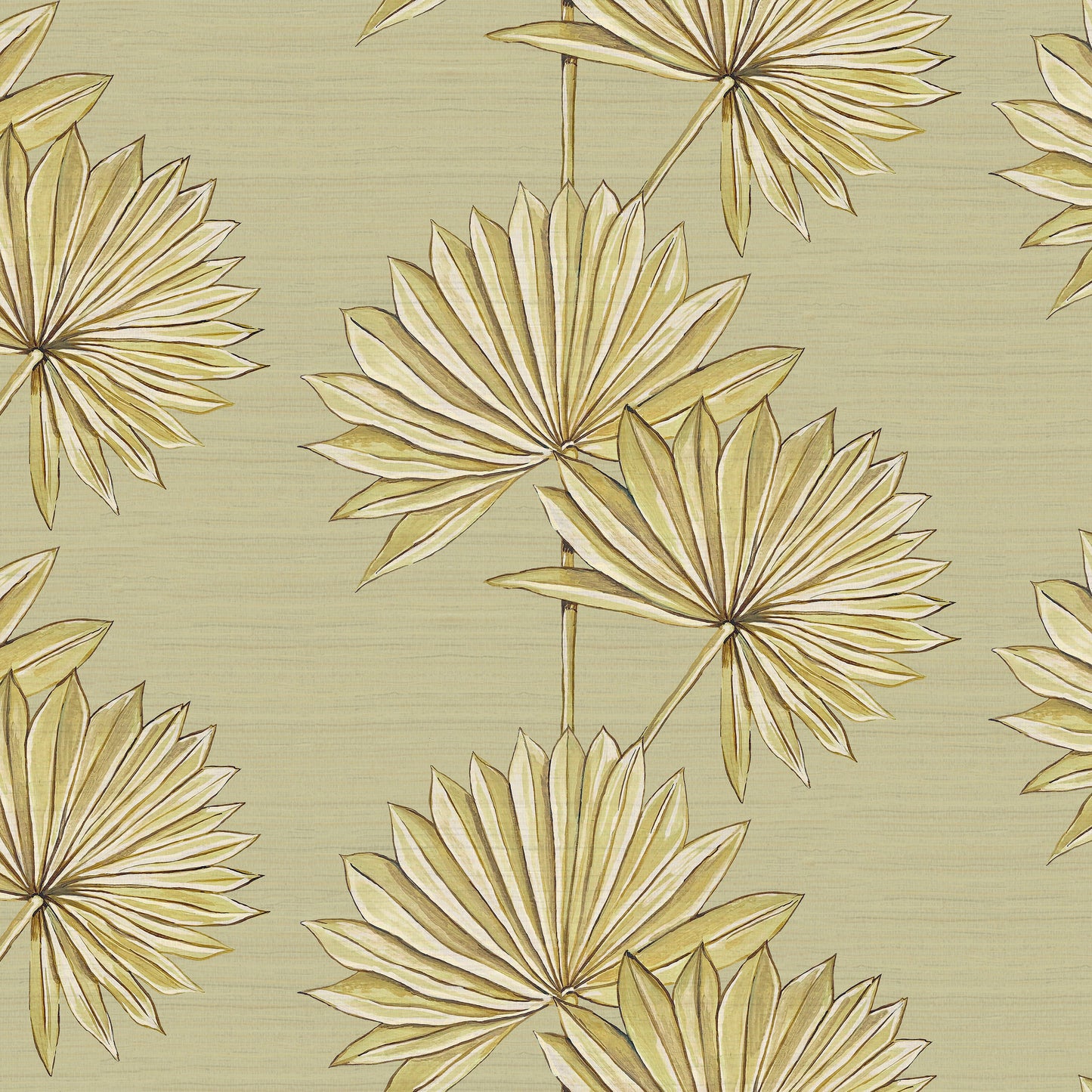 Palmetto Wallpaper - Gray - Wear The Walls