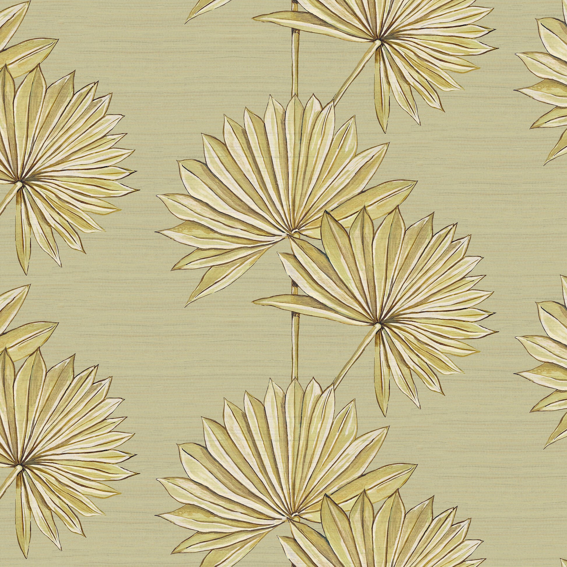 Palmetto Wallpaper - Gray - Wear The Walls